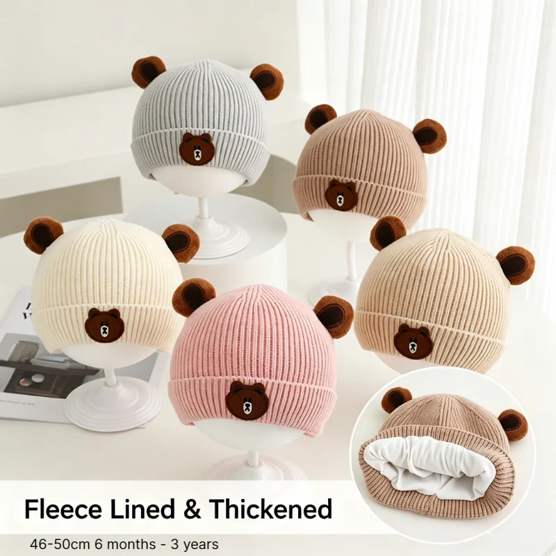 Baby Hat Beanie - Baby Winter Hat 46-50cm 6 Months
