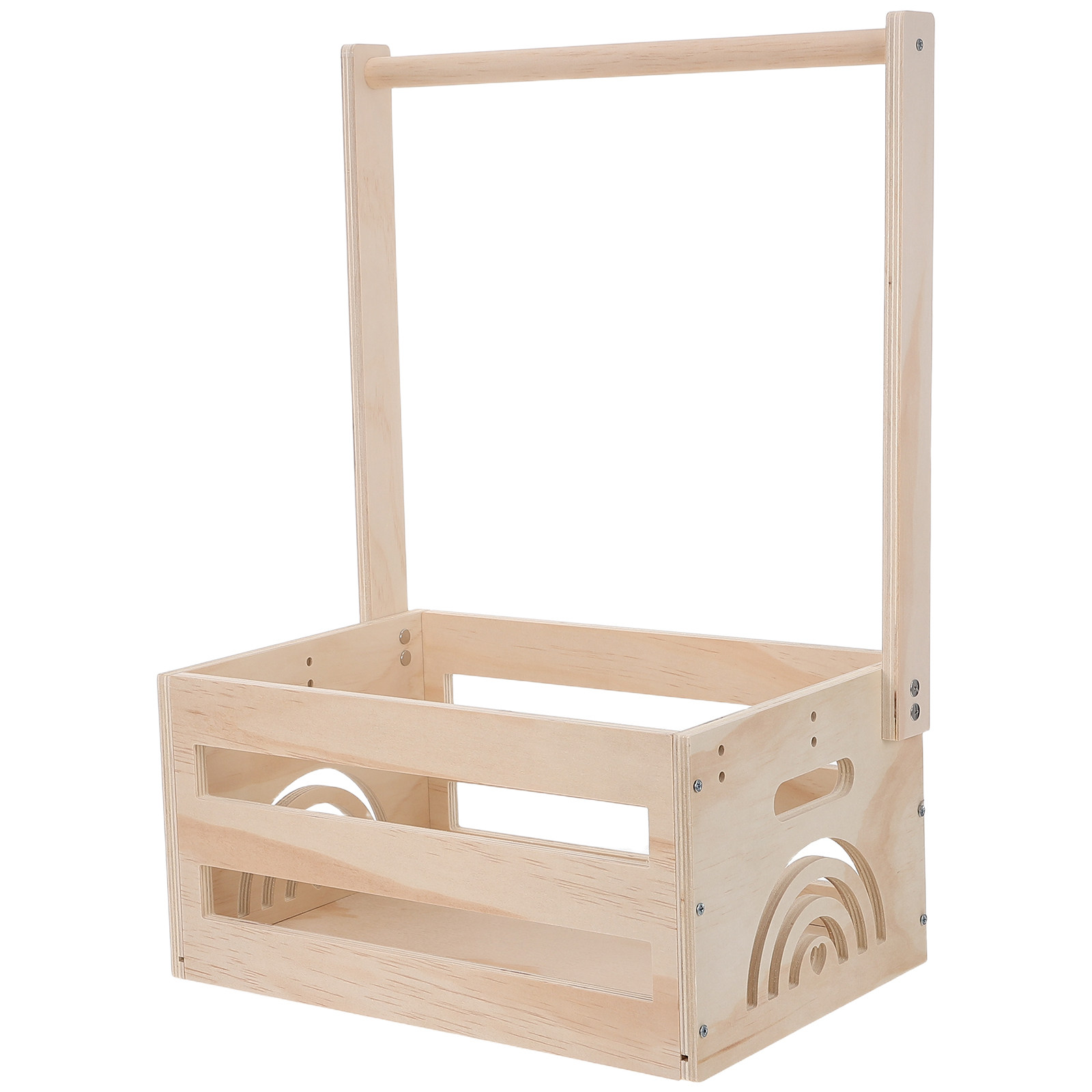Baby Clothing Rack For Baby Shower - Wooden Baby Clothes Storage Hamper Natural