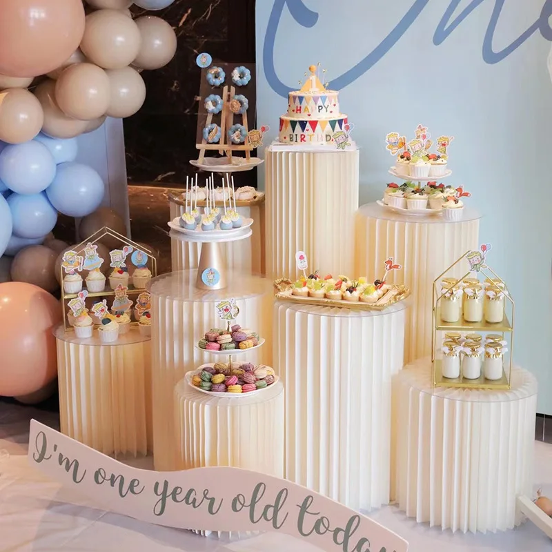 Baby Clothing Rack For Baby Shower - Folding Paper Cake Stand Wedding Decoration