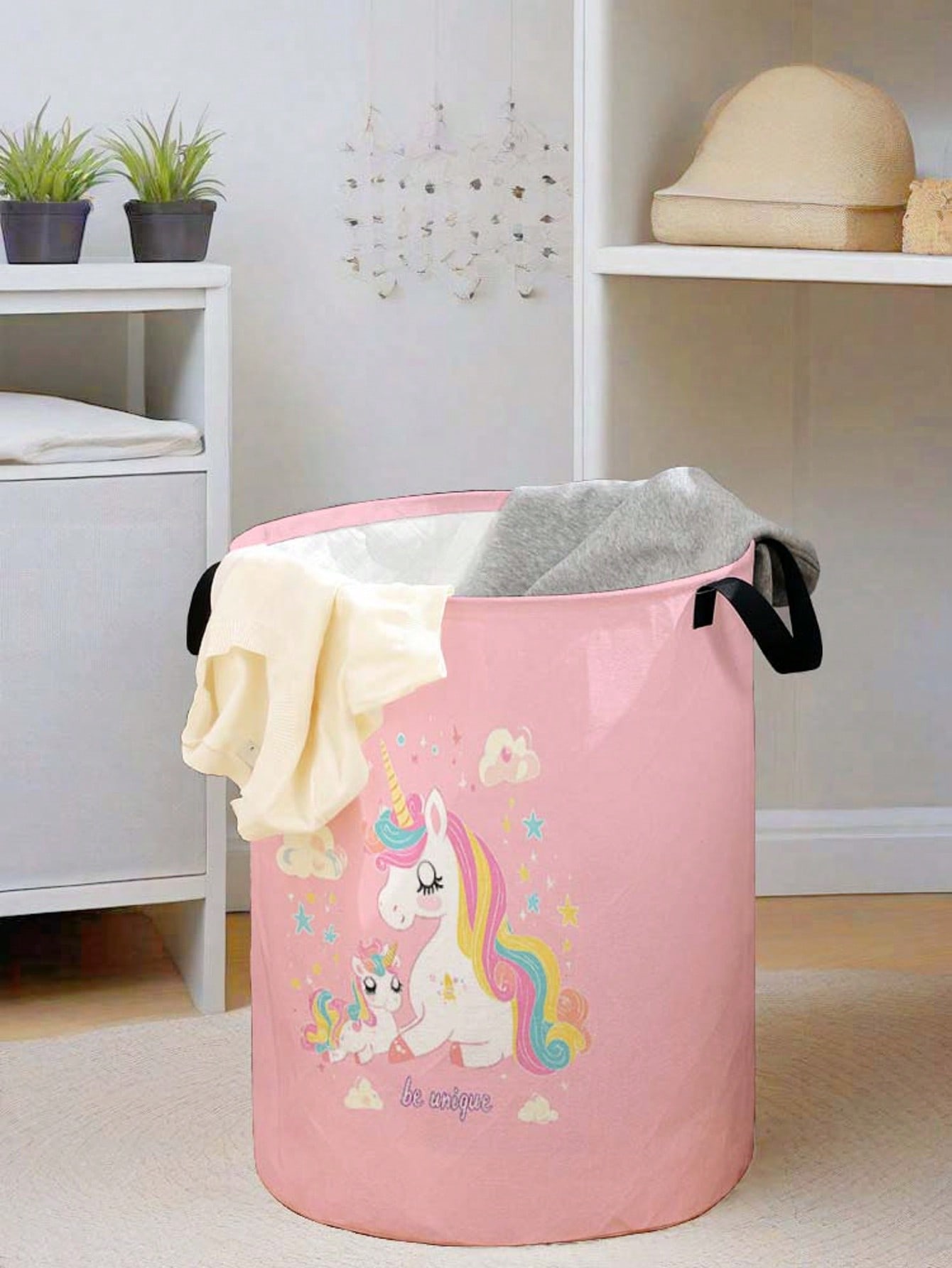 Unicorn Laundry Basket, Foldab - Baby Clothes Organiser recension och pris