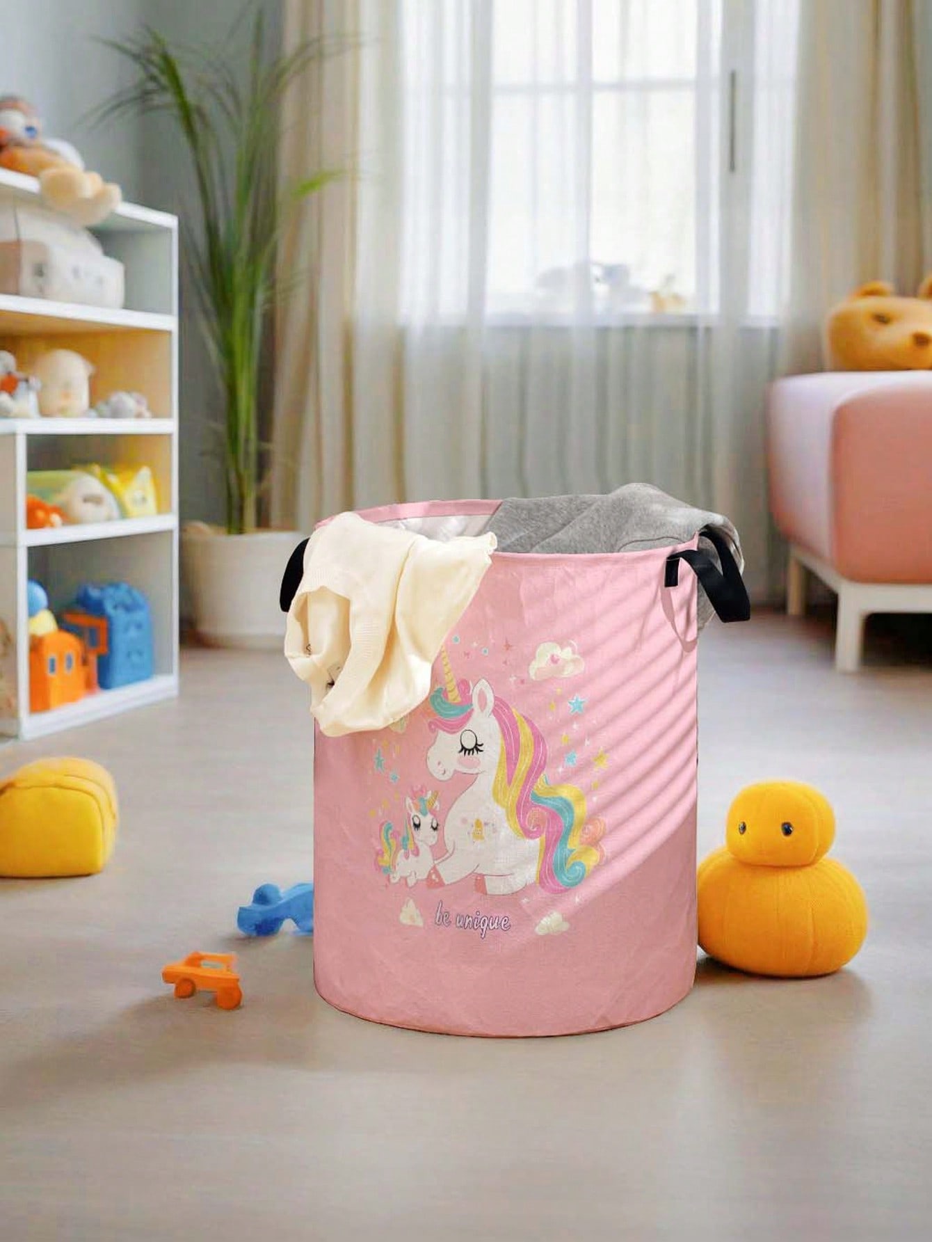 Unicorn Laundry Basket, Foldab - Baby Clothes Organiser recension och pris