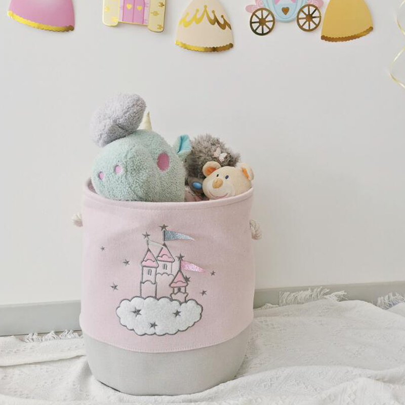 Large Pink Laundry Basket Kids - Baby Clothes Organiser recension och pris