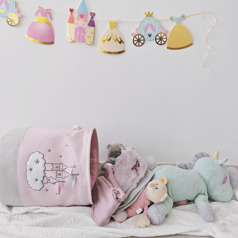Large Pink Laundry Basket Kids - Baby Clothes Organiser recension och pris