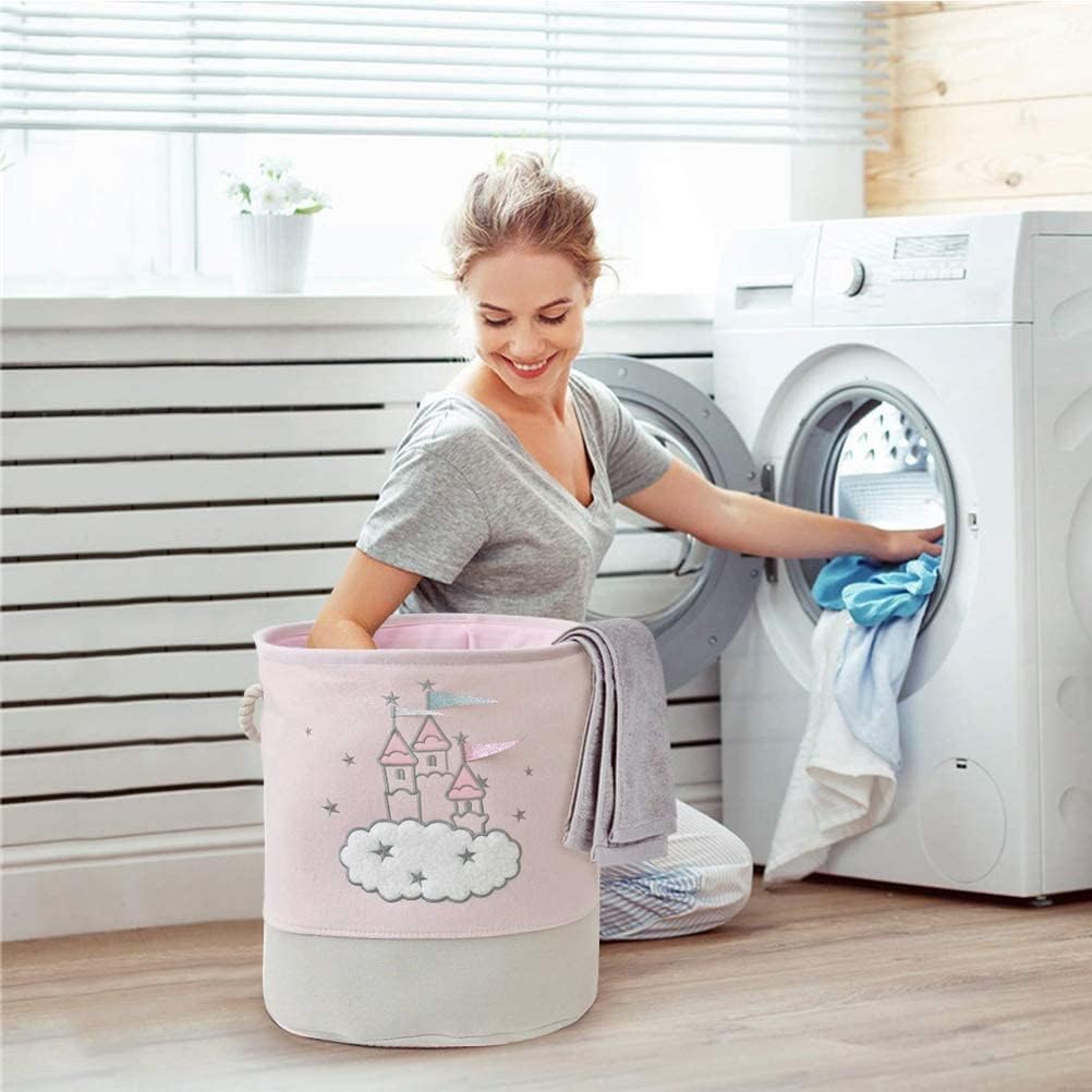 Large Pink Laundry Basket Kids - Baby Clothes Organiser recension och pris