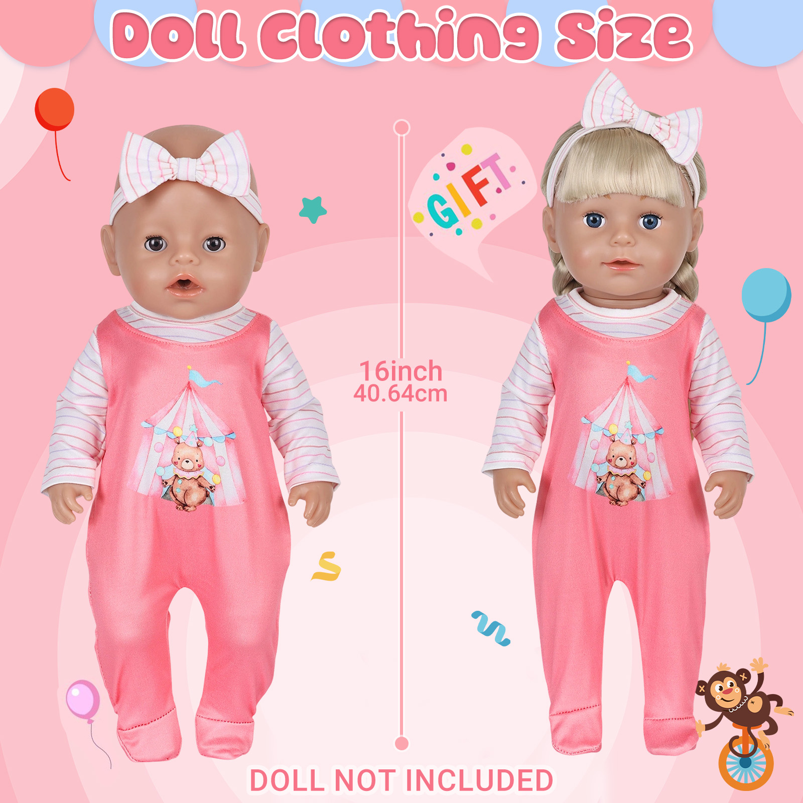 Doll Clothes for 16-18inch 40- - Baby Clothing 1 Year Old recension och pris