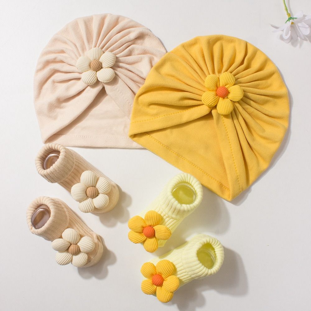 Sweet Big Flower Baby Hat Sock - Toddler Sock Set recension och pris