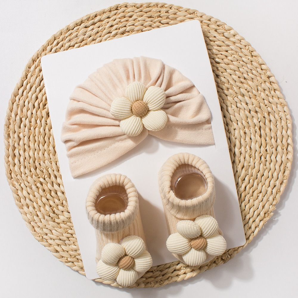 Sweet Big Flower Baby Hat Sock - Toddler Sock Set recension och pris
