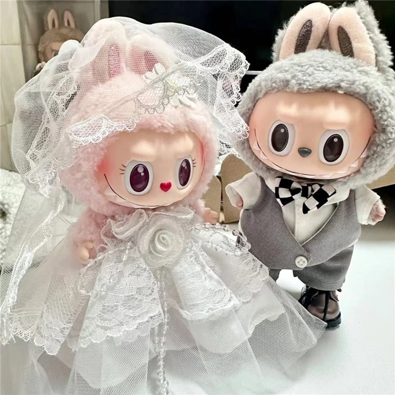 15 17cm For Labubu Doll Weddin - Baby Clothing 1 Year Old recension och pris