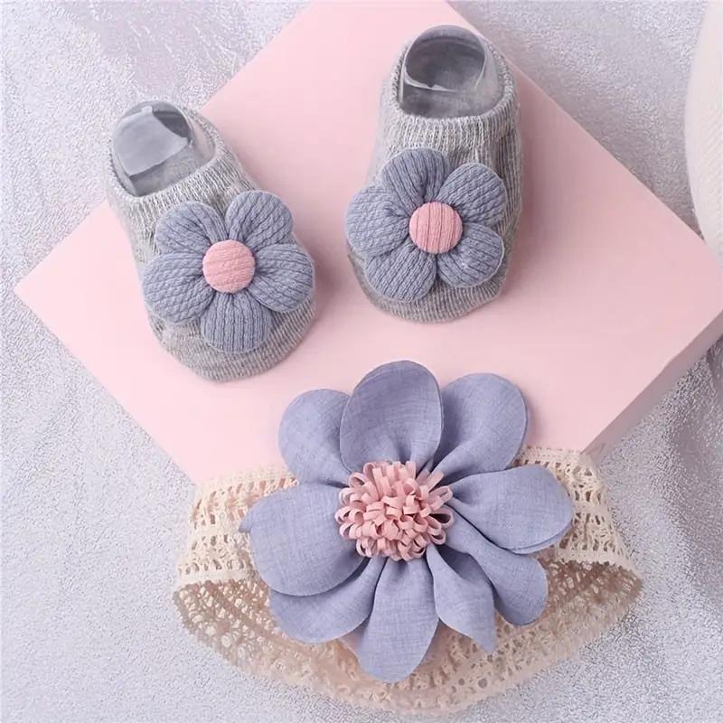 Baby flower hair with sock set - Toddler Sock Set recension och pris