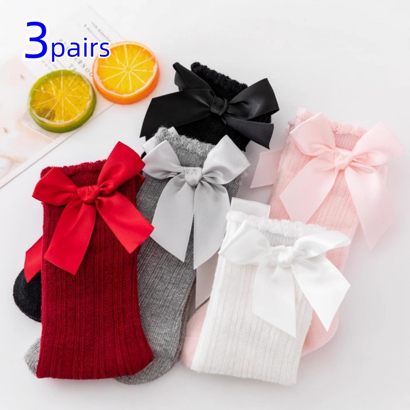 3Pairs/set Baby Girls Socks Bi - Toddler Sock Set recension och pris