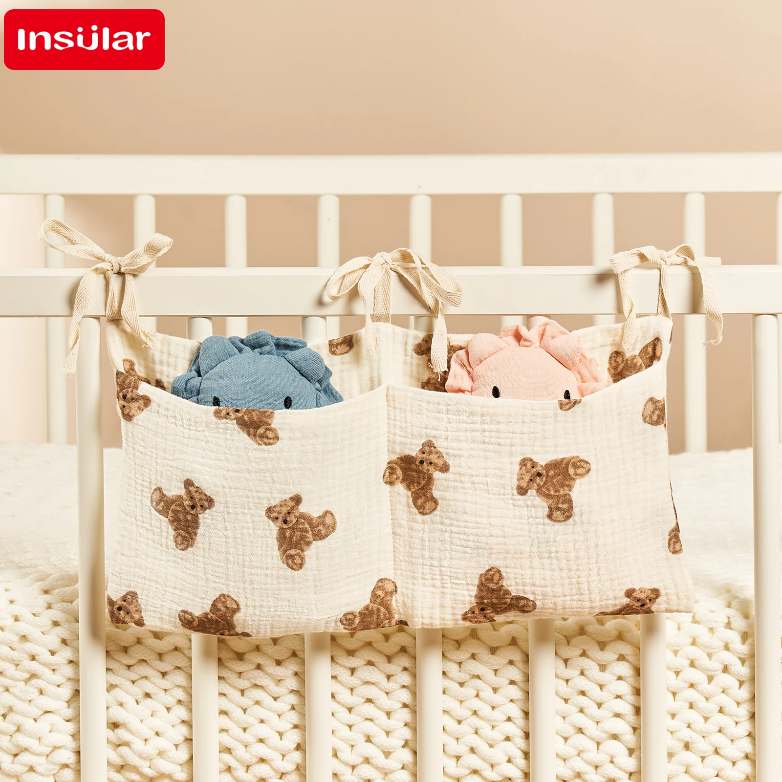 Baby Crib Organizer Cot Caddy  - Baby Clothing For Bed recension och pris