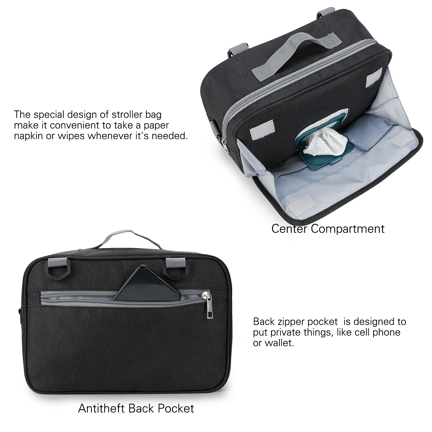 Baby Diaper Bag For Stroller S - Baby Clothes Organiser recension och pris