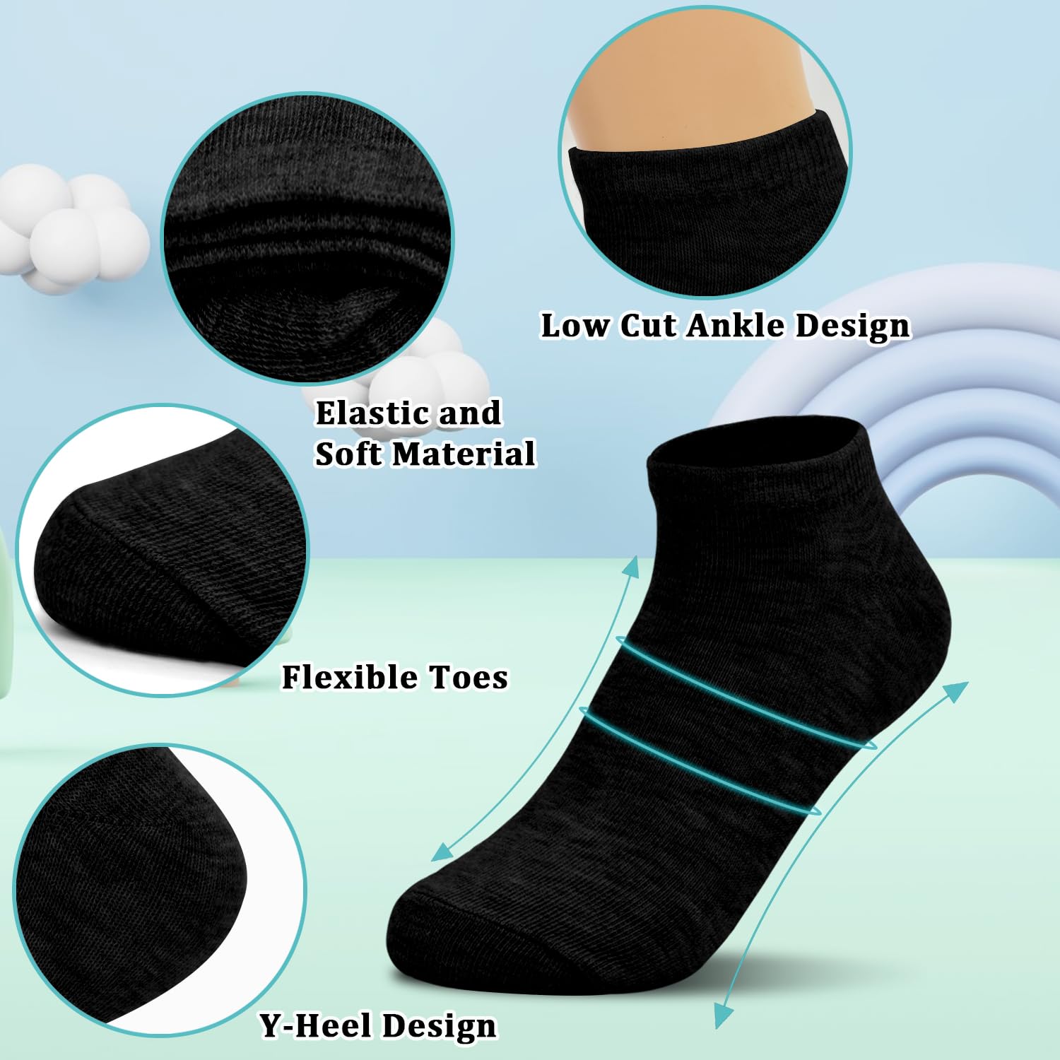 Toddler Socks 30 Pairs Kids Lo - Toddler Sock Set recension och pris