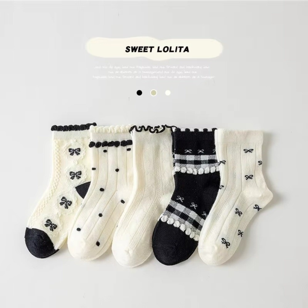 5Pairs 5 Pairs Set Cotton Crew - Toddler Sock Set recension och pris
