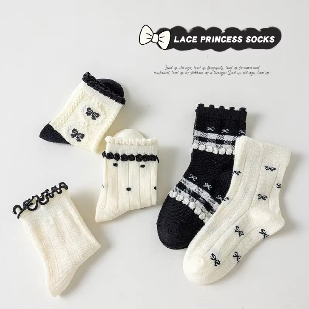 5Pairs 5 Pairs Set Cotton Crew - Toddler Sock Set recension och pris