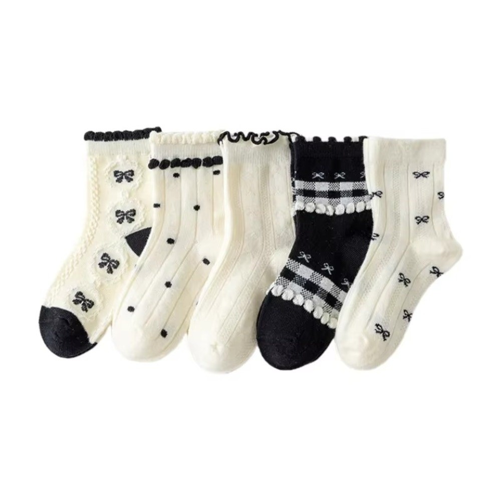 5Pairs 5 Pairs Set Cotton Crew - Toddler Sock Set recension och pris
