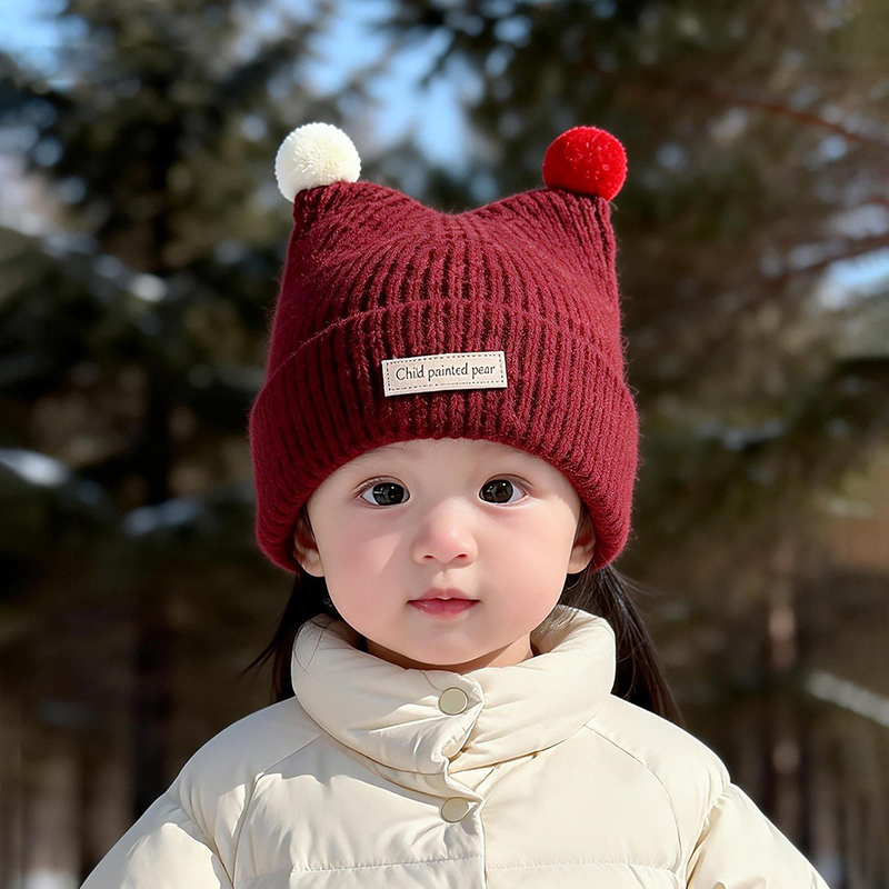 1-4Year Baby Knitted Hat Cute  - Baby Hat Beanie recension och pris