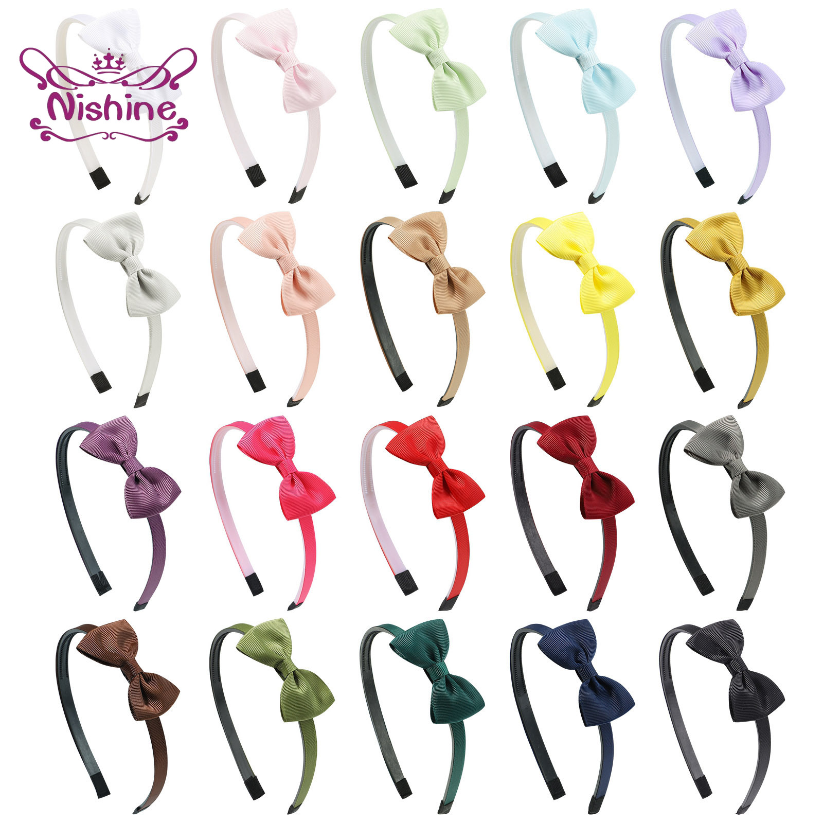 1PCS Ribbon Bow Knot Headband  - Baby Clothing 1 Year Old recension och pris