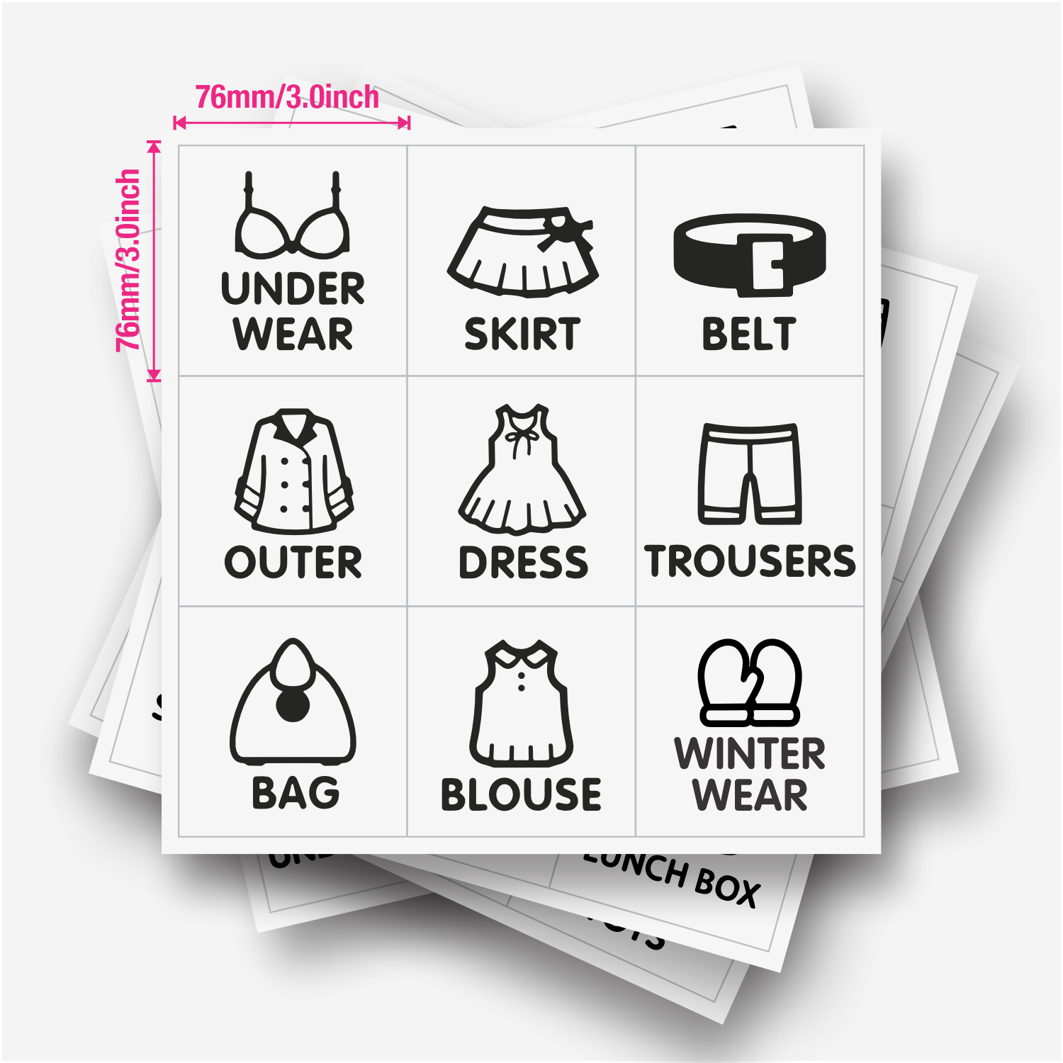 9 pcs/Sheet, Wardrobe Organize - Baby Clothing 1 Year Old recension och pris
