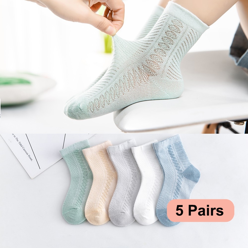 5Pairs/lot 0-12 Kids Socks Sum - Toddler Sock Set recension och pris