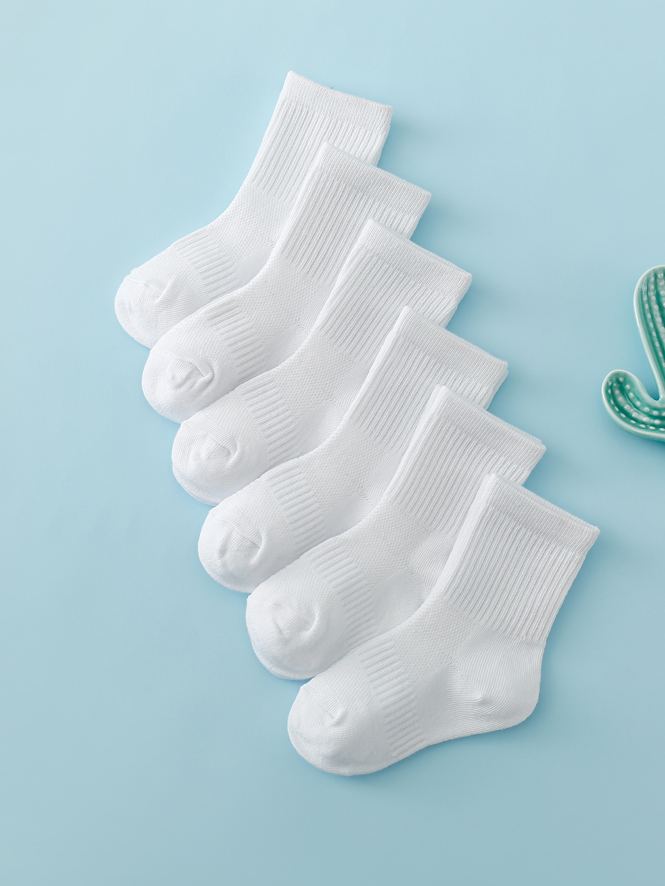6pairs Toddler Kids Solid Crew - Toddler Sock Set recension och pris
