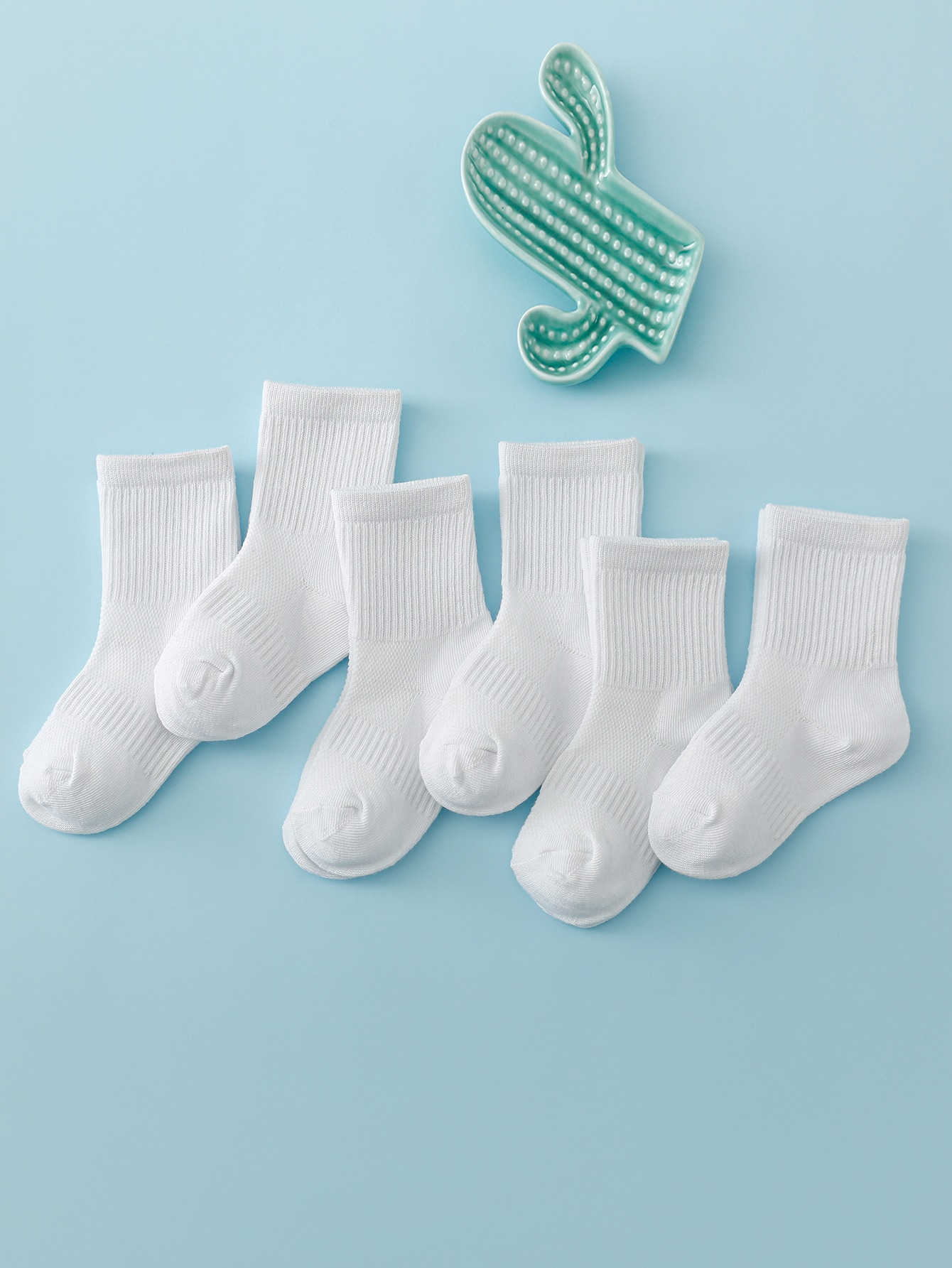6pairs Toddler Kids Solid Crew - Toddler Sock Set recension och pris