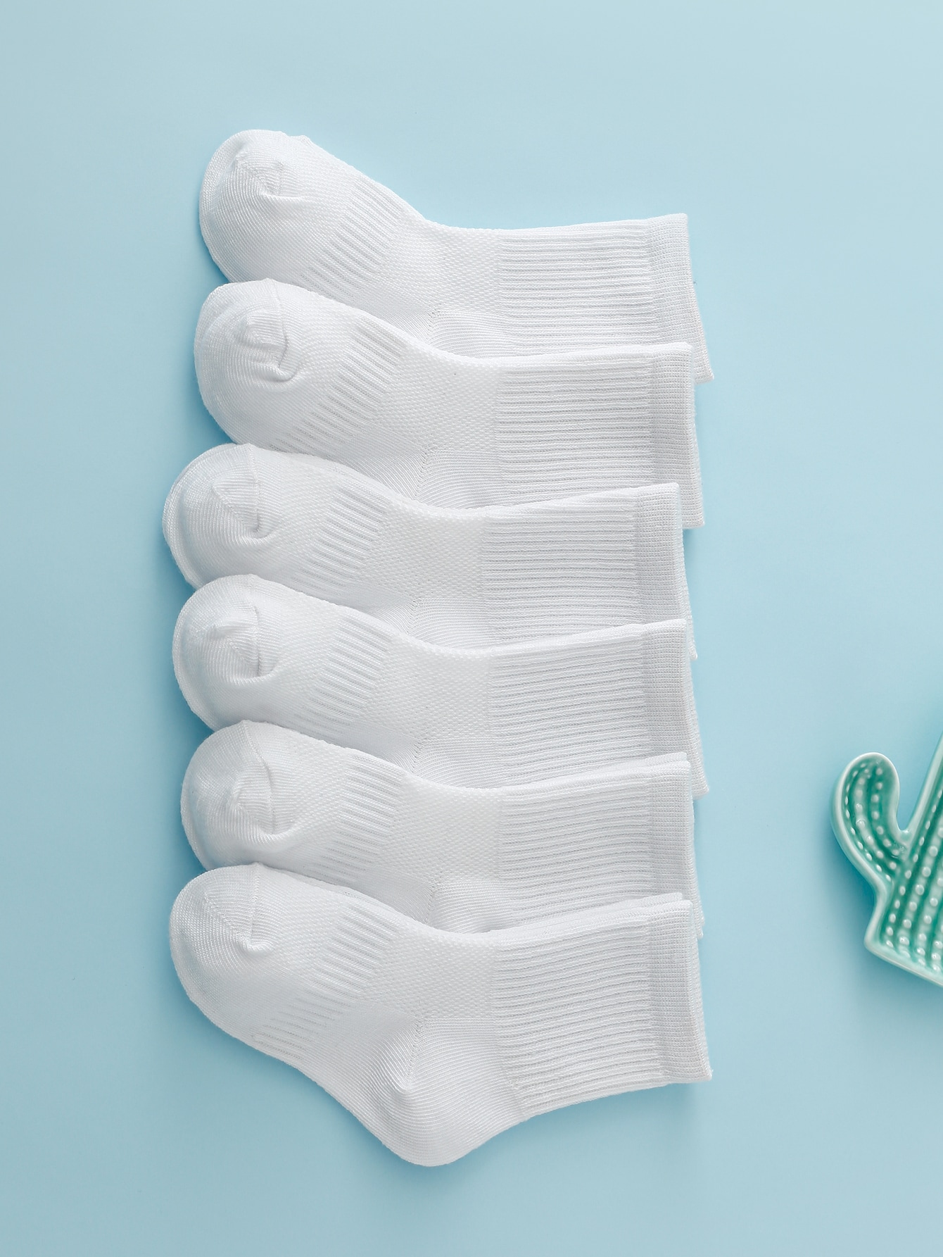 6pairs Toddler Kids Solid Crew - Toddler Sock Set recension och pris