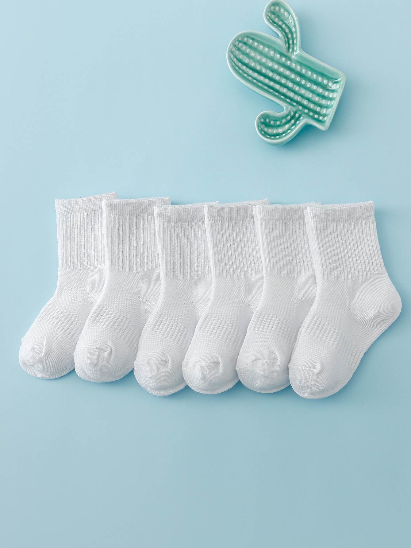 6pairs Toddler Kids Solid Crew - Toddler Sock Set recension och pris